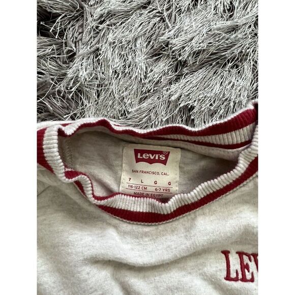 Levi’s Boys Size 7 Crew Neck Sweat Shirt - Picture 3 of 4